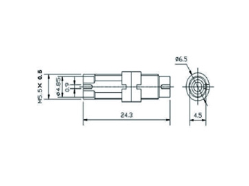 DIN Fiber Optic Adapter