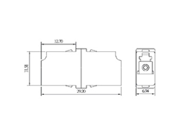 LC Adapter, Simplex/ Duplex LC Fiber Optic Adapter