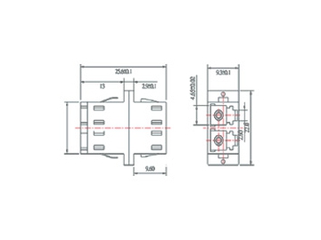 LC Adapter, Simplex/ Duplex LC Fiber Optic Adapter