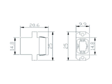 MPO Fiber Optic Adapter