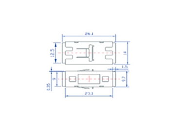 MU Fiber Optic Adapter