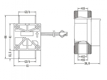 Flap Water Flow Switch