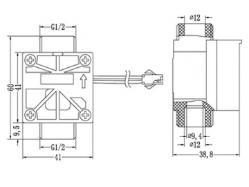 Flap Water Flow Switch