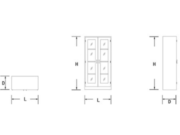 Floor Storage Cabinet for Laboratory Glassware