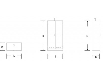 Laboratory Storage Cabinet with Exhaust Vent