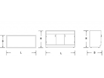 Double Basin Laboratory Sink Station