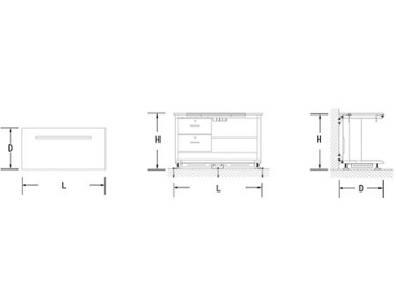 C-Frame Laboratory Workbench (Modular)