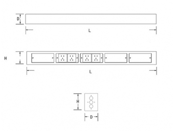 Cable Trunking for Reagent Rack (Double-side)