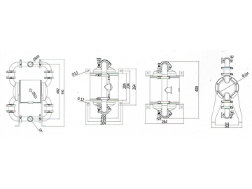 Sanitary Diaphragm Pump, Air Operated Diaphragm Pump, Double Diaphragm Pump