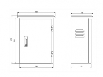 Single Door Electrical Enclosure, Wall Mount, 304/316L Stainless Steel, IP55