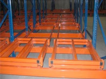 Push Back Pallet Rack