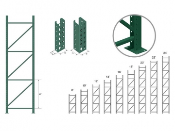 Teardrop Pallet Rack(2 Inch Pitch American Standard)