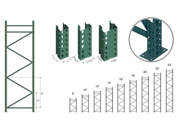 Teardrop Pallet Rack(2 Inch Pitch American Standard)