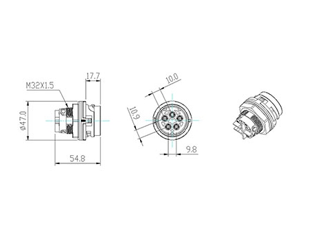 BC02 Circular Connectors (Five-Pin)