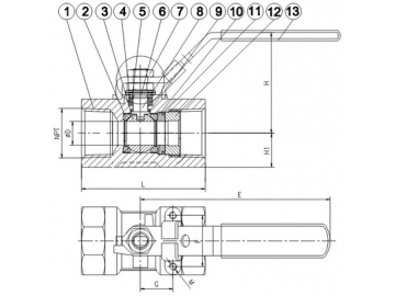 Unibody Stainless Steel Ball Valve, Fire-Safe