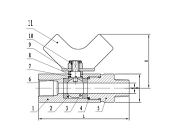 1000PSI Mini Stainless Steel Ball Valve