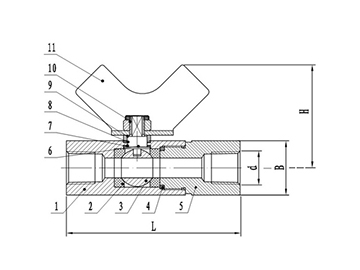 1000PSI Mini Stainless Steel Ball Valve