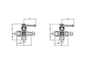 In-Line Ball Valves - Nickel Plated Brass Ball Valves