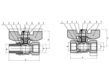 MMTH & MFTH Mini Brass Ball Valve