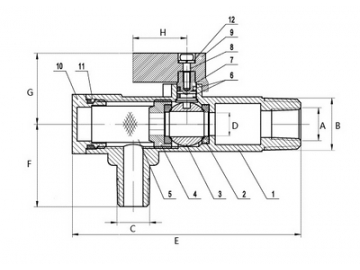 Brass Ball Valve Strainer Combo-- Heavier Duty