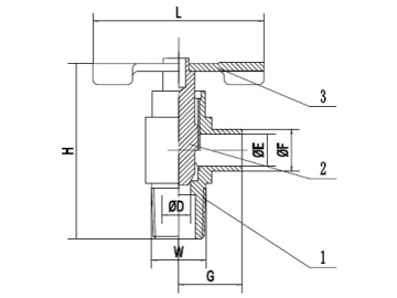 90°Angle Internal Seal Drain Cock