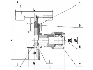 90°Angle Internal Seal Drain Cock