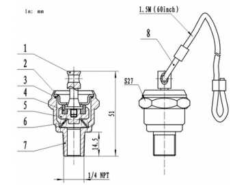 Pull Cord Drain Cock