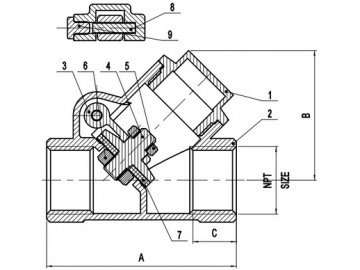 Brass Y-Pattern Check Valve