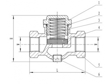 In Line Check Valves, Vertical or Horizontal Installation