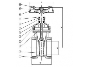 Brass Gate Valve