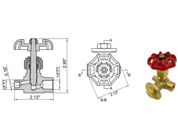 3-Way Brass Needle Valves