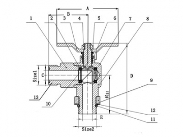 90 Degree Stainless Steel Angle Valve