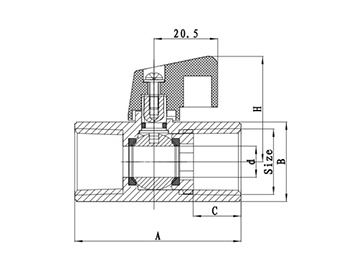 NSF Stainless Steel Mini Ball Valve, One-Piece Ball Valve, with Hex Body