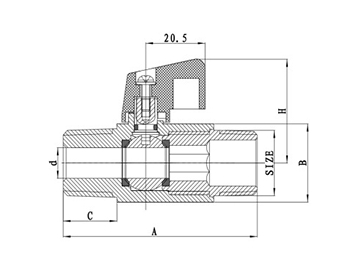 NSF Stainless Steel Mini Ball Valve, One-Piece Ball Valve, with Hex Body