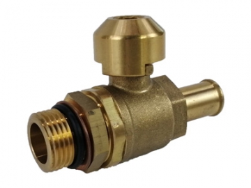 Hydraulic Tank Drain Valve, Brass Body