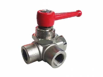 3-Way Ball Valve, Zinc Alloy Handle