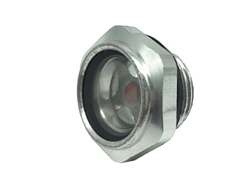 Low Pressure Zinc Plated Brass Sight Glass, with Male Pipe Thread