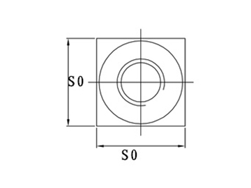 Square Fused Sight Glass