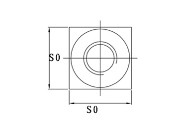 Square Fused Sight Glass