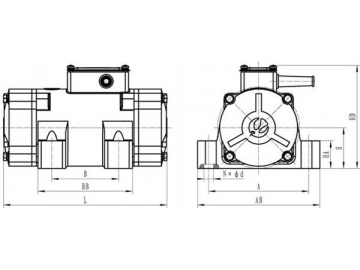 External Concrete Vibrator (with 2 Pole 3 Phase Electric Motor)