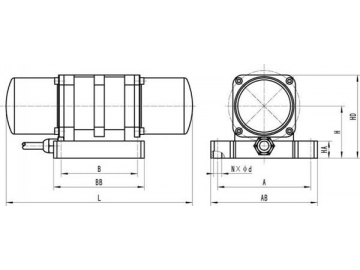DC Motor External Concrete Vibrator