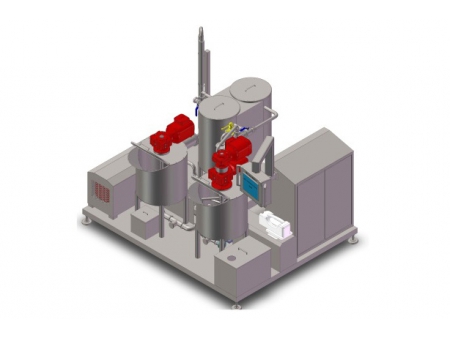 Compact Batter Mixing System for Chiffon Cake