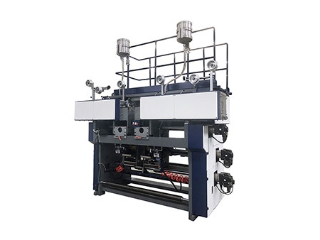 Roll-fed J-cut Paper Bag Making Machine with Twisted/ Flat Handles and Top Over-folding