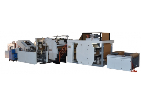 Twisted Handles Block Bottom Bag Making Machine