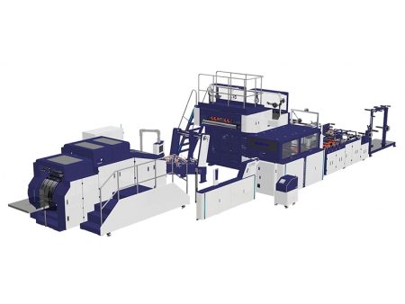 Automatic Bag Making Machine for Twisted Handles Paper Bag and Flat Handles Paper Bag