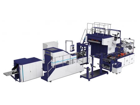 Upright Flat Handles Block Bottom Paper Bag Making Machine