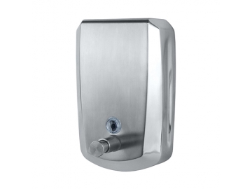 1000ML Stainless Steel Liquid Soap Detergent Dispenser with Brass Push Button