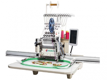 Single Head Embroidery Machine, Wide Area