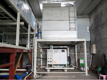 10-ton Direct Cooling Block Ice Machine for Huizhou Client in 2021