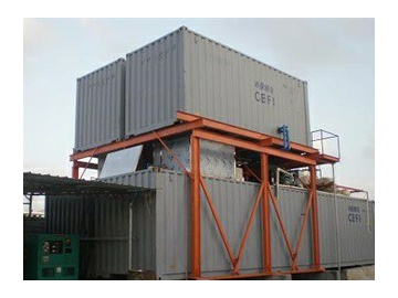 Maldives--Containerized plate ice machine and ice storage